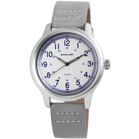 Men's silver shine watch