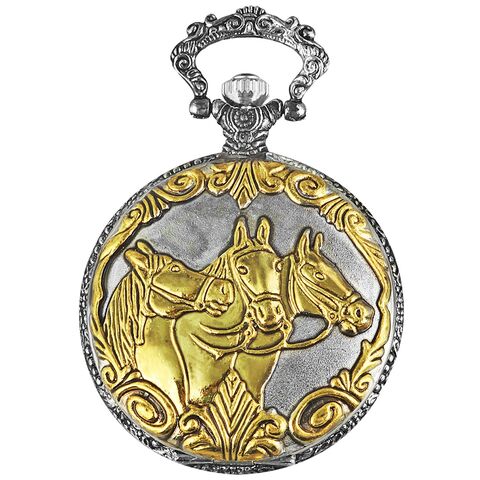 Pocket watch 3 horses