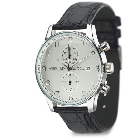 Chronograph wrist watch croco