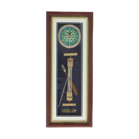 Wall clock with paddle 43cm