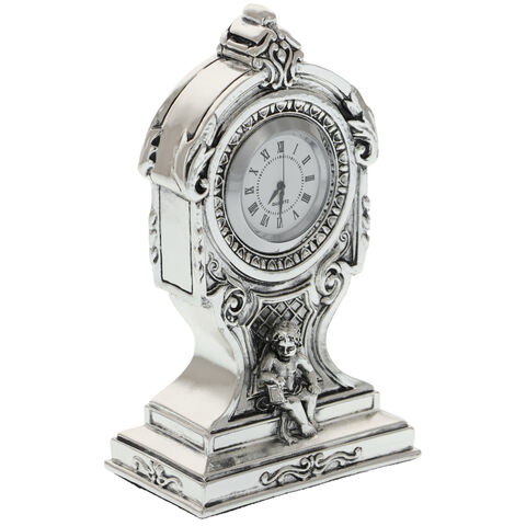 Angel wings decorative clock 12cm