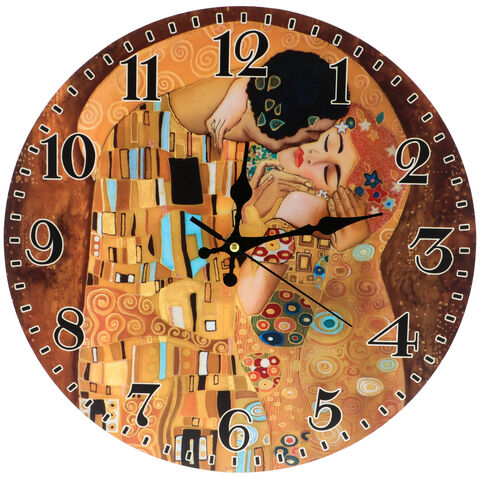 Wall clock Gustav Klimt: The Kiss