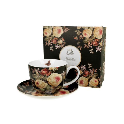 Warda porcelain cup and saucer 450ml