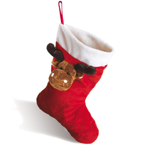 Christmas stocking with moose
