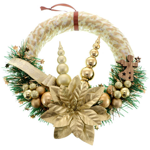 Euphorbia Christmas Door Wreath