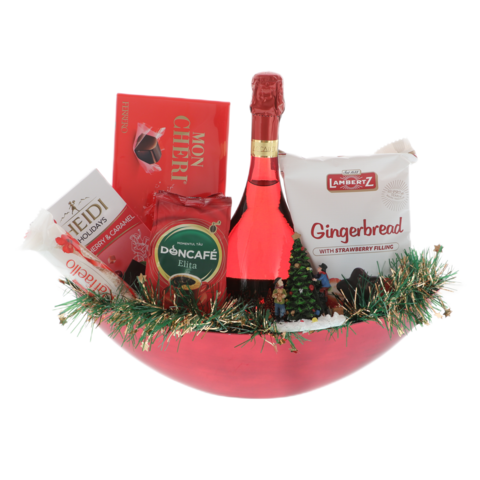 Christmas gift basket Red Accademia