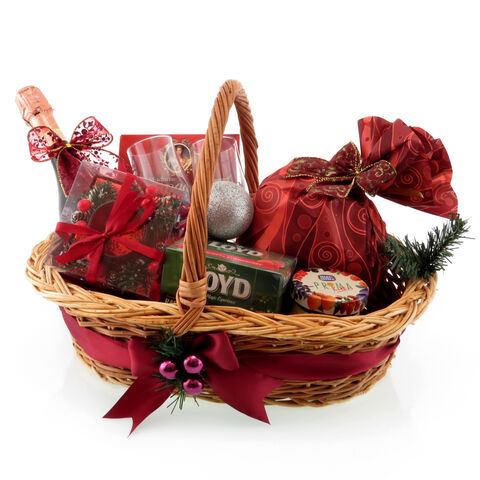 Velvet Christmas Basket