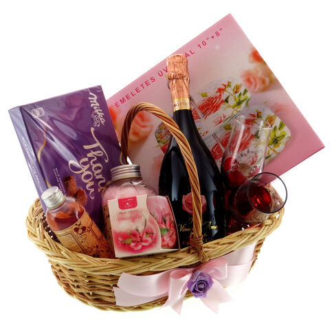 Lovely Pink Gift Basket