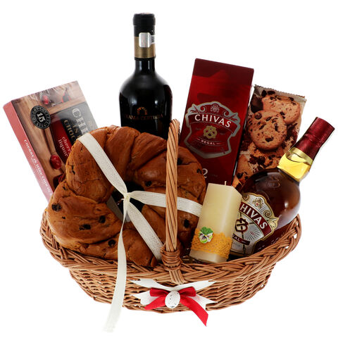 Easter gift basket Chivas Regal