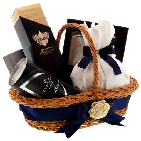 Stylish Black Gift Basket