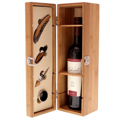 Bamboo box with Wine