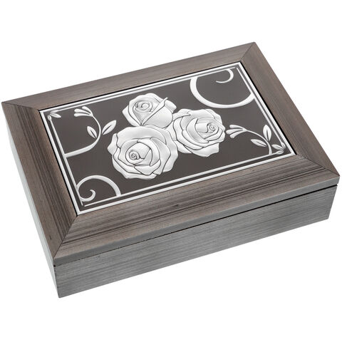 Jewelry Box with Pearl Effect Roses