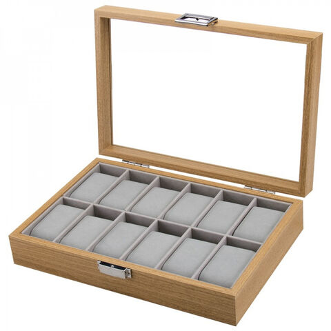 Box for 12 Watches wooden Colection