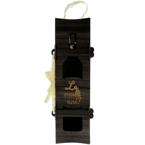 Wenge Wooden Bottle Holder