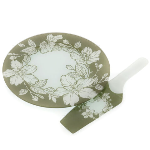 Grey Cake Plate