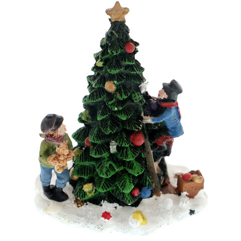 Christmas Figurine Decorating Christmas Tree