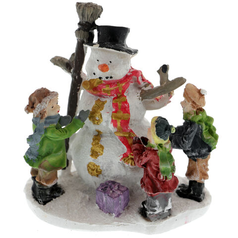 Figurină Om Zăpadă cu 3 Copii