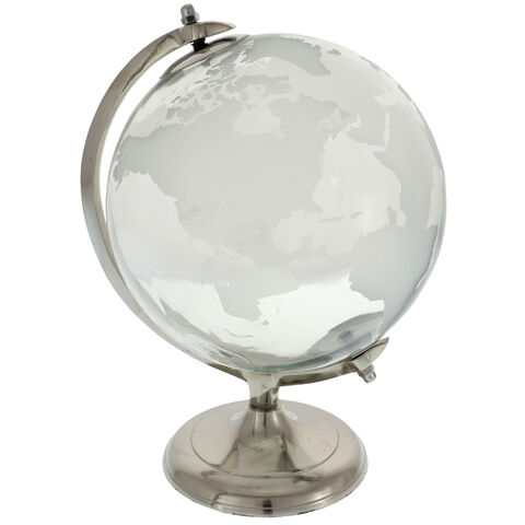 World globe made of glass