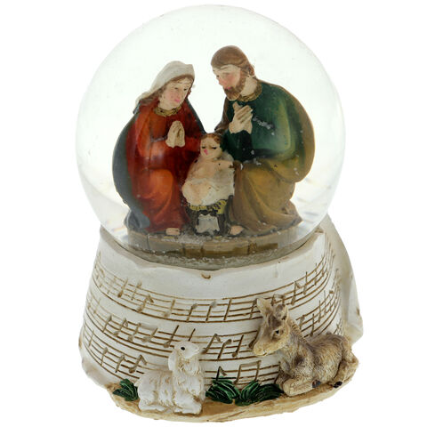 Snow globe with Holy Family