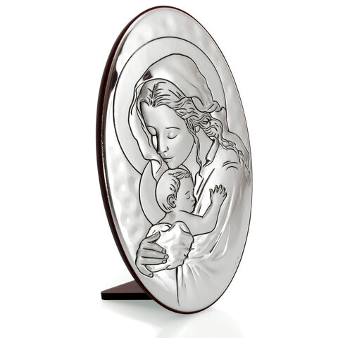 Oval icon of Madonna