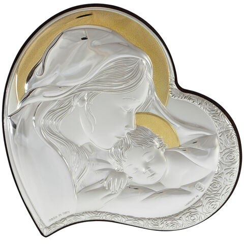 Heart Icon with Mother Mary