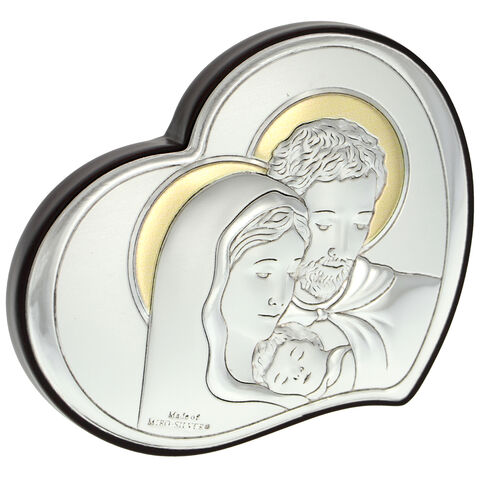 Iconic heart of the Holy Family 8cm