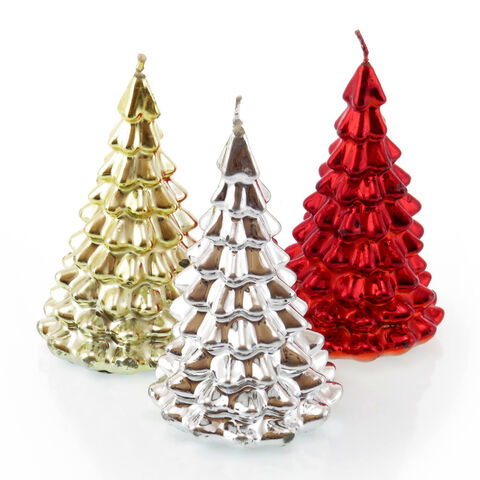 Glossy Christmas Tree Candle