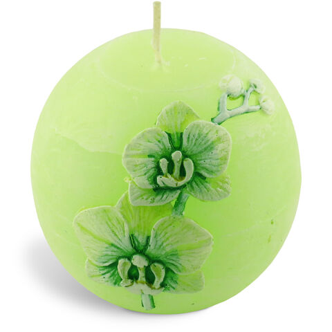 Candle Orchid Green