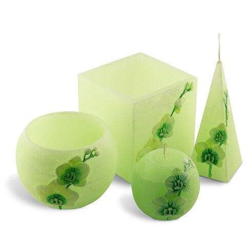 Green Orchid Scented Candles