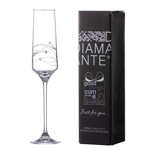 Pahar cristal Sampanie Spiral Diamante 190ml