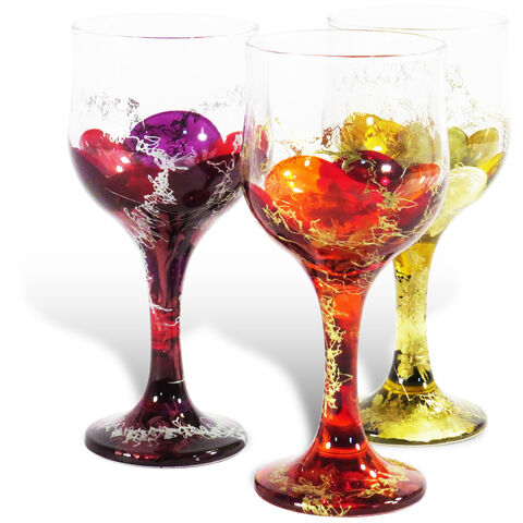 Painted Liquor Glasses