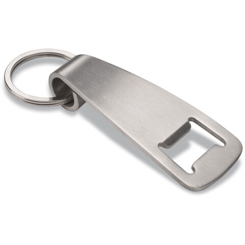 Key chain with robust key ring and bottle opener