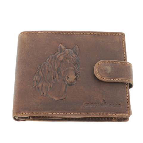 Men's Wallet Leather Brown Cal