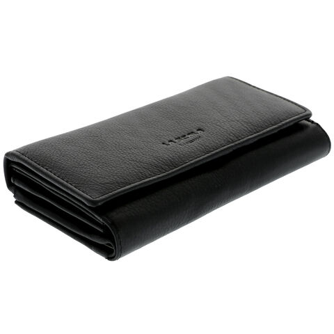Women's leather wallet La Scala Luxury black