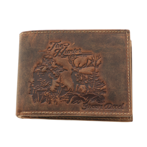 Hunter Wallet – Brown Genuine Leather, Handmade