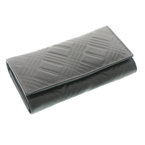 Portofel negru de damă Scala Luxury Collection din piele naturală – 17 cm