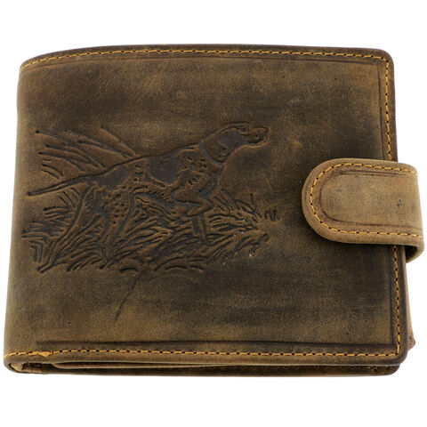 Men's Leather Wallet Hunter Dog