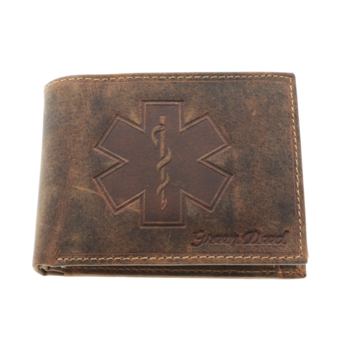 Leather wallet Medicine - Star of Life