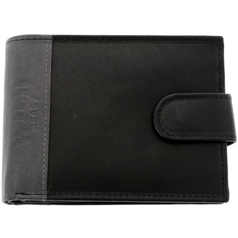 Blackand Grey Leather Wallet Wild Beast