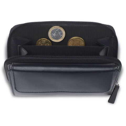 Ladies purse with large coin holder