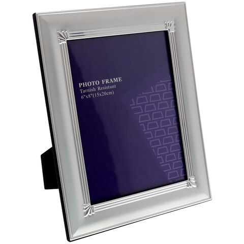 Silver Photo Frame 15x20cm Crown