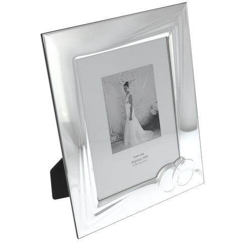 Silver photo frame wedding rings 33cm