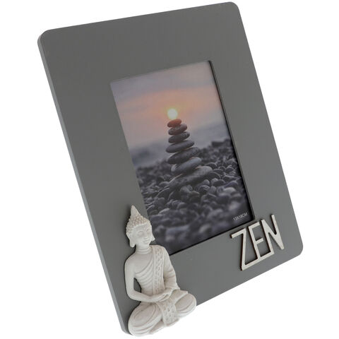 Zen buddha fa képkeret 28 cm