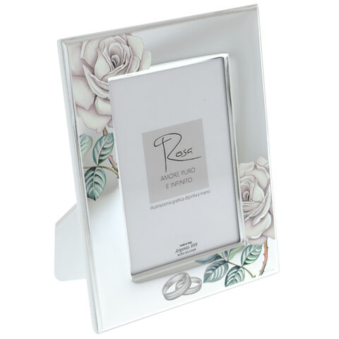 Wedding photo frame roses 19cm