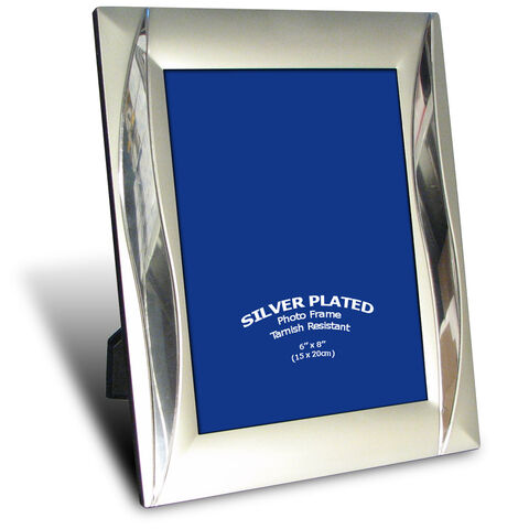 Silver plated photo frame 6x8in