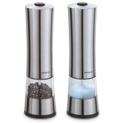 Electric pepper or salt grinder