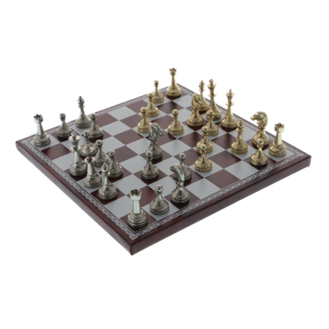 Elegant Magnetic Chess with wooden support 17 cm