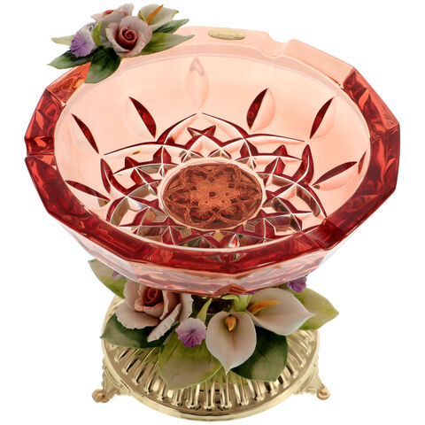 Ashtray with Luxurious Flowers