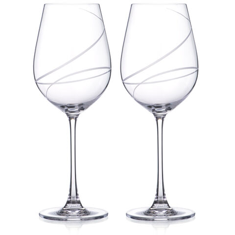 Set 2 pahare vin cristal Aurora