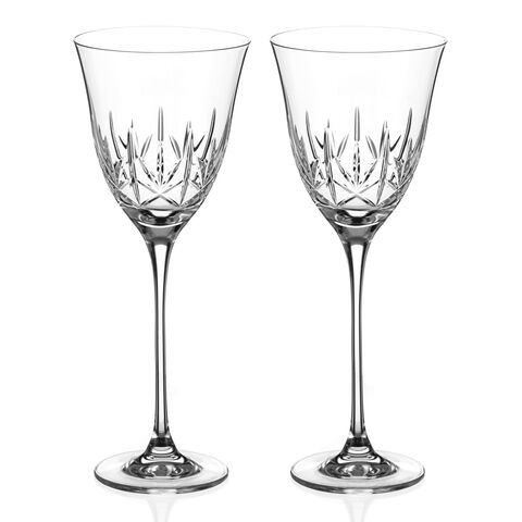 Set of 2 Kate crystal red wine glasses 310ml